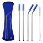 Fako Bijoux - RVS Rietjes - 4 Stuks - 2 x Recht & 2 x, Huis en Inrichting, Keuken | Bestek, Verzenden, Nieuw