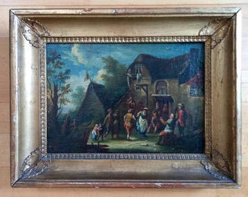 Gerard van Battem (1636-1684), Naar - A Village festival, Antiek en Kunst, Kunst | Schilderijen | Klassiek