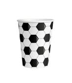 Voetbal Bekers 9cm 8st, Verzenden, Nieuw