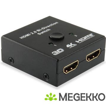Equip 332723 HDMI video switch, Informatique & Logiciels, Verzenden