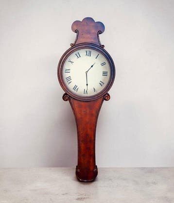 Wandklok - Antiek Hout - 1980-1990 - Tabernakel, Antiek en Kunst