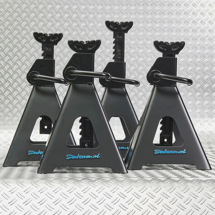 Datona Assteunen 12 ton - 4 stuks - maximale hoogte 74,5 cm, Auto diversen, Autogereedschap, Ophalen of Verzenden