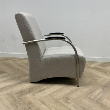 Woood  Halifax fauteuil licht grijs, Gebruikt, Grijs, Eén