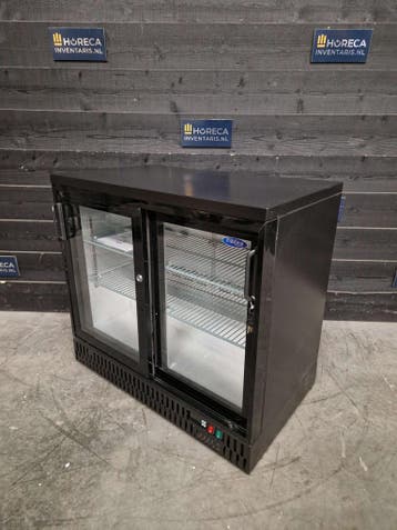 Koelkast | 2-deurs barkoeling | schuifdeuren | Maxima | 230V, Nieuw in verpakking, Koelen en Vriezen