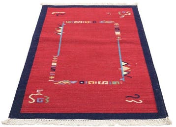 Kelim - Vloerkleed - 160 cm - 90 cm - Naturfarben
