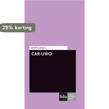 Car-uwo 2018/2 9789012403092, Verzenden