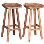 Massief Hout Barkrukken Set | Tweede Kansje OP=OP!, Huis en Inrichting, Barkrukken, Verzenden, Nieuw