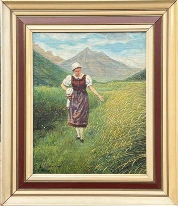 Emma Pastor-Normann (1871-1954) - Duitse Alpenmeisje in