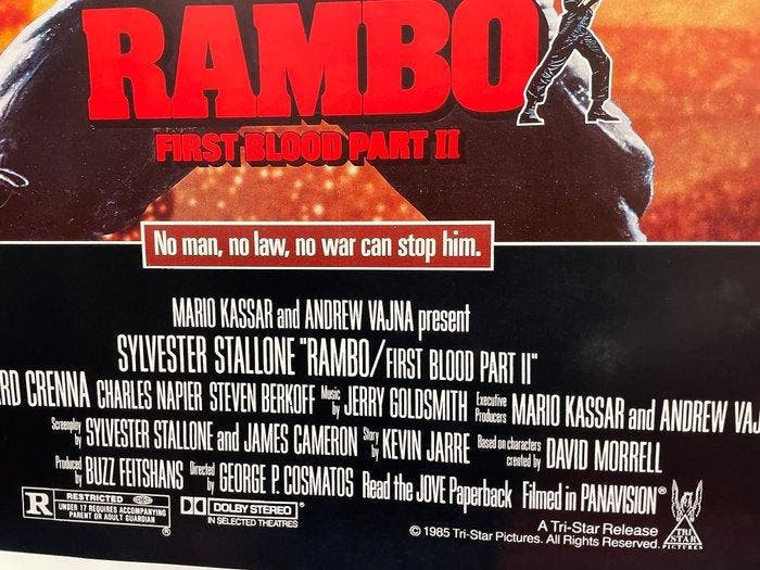 Sylvester Stallone - Rambo II - First Blood - Jaren 1980, Collections, Cinéma & Télévision