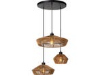 Lucide YUNKAI - Hanglamp - Ø 60 cm - 3xE27 - In hoogte, Verzenden, Zo goed als nieuw