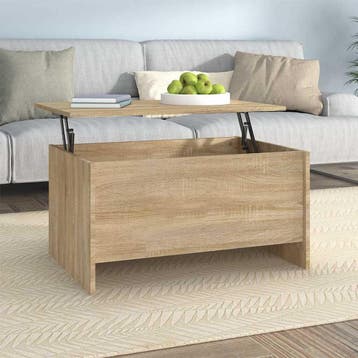 vidaXL Salontafel 80x55,5x41,5 cm bewerkt hout sonoma, Verzenden
