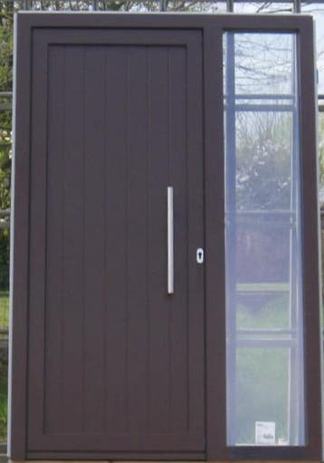 pvc / aluminium buitendeur , voordeur , deur 143 x 214, Doe-het-zelf en Bouw, Deuren en Vliegenramen, 120 cm of meer, Nieuw, Ophalen of Verzenden