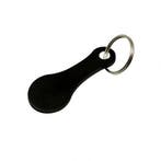 Winkelwagenmunt - Boodschappenmunt Sleutelhanger - Zwart, Verzamelen, Verzenden, Nieuw