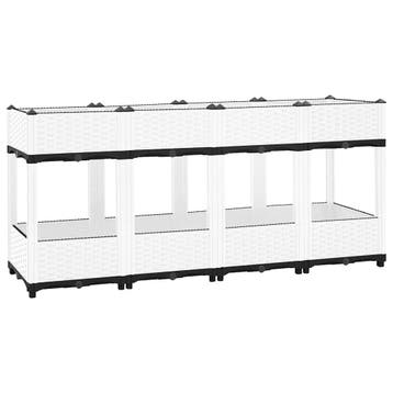 vidaXL Plantenbak verhoogd 160x40x71 cm polypropeen, Tuin en Terras, Bloempotten, Verzenden, Nieuw