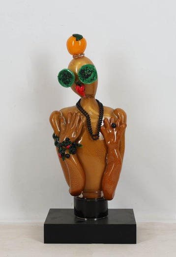 Murano - Irene Rezzonico (1946) - Sculpture, Tutti Frutti -, Antiek en Kunst