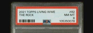 2021 Topps The Rock #82 - PSA 8 Graded card, Nieuw