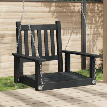 vidaXL Tuinschommelstoel met metalen kettingen massief, Verzenden, Nieuw