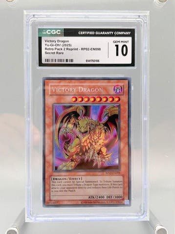 Konami - 1 Graded card - Yu-Gi-Oh! - Victory Dragon - CGC 10, Nieuw