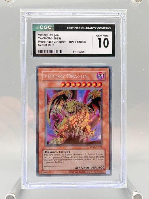 Konami - 1 Graded card - Yu-Gi-Oh! - Victory Dragon - CGC 10, Collections, Collections Autre