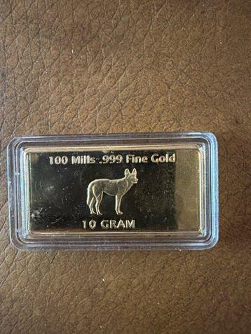Australie. Medal Dingo 12g Gold Gilded (Sans prix de
