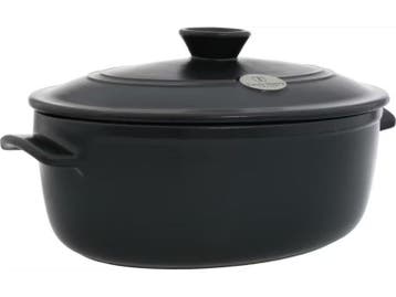 2dekans | Emile Henry Flame Kookpan - Ovaal - 33,5 x 26,5 cm, Ophalen of Verzenden, Nieuw
