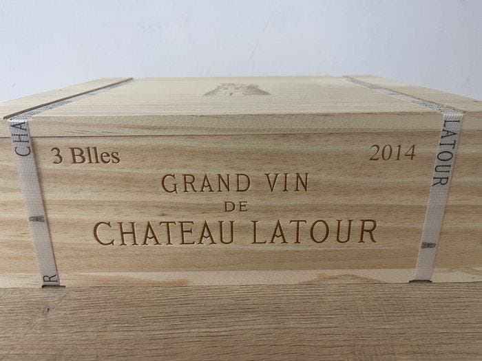 2014 Chateau Latour - Pauillac 1er Grand Cru Classé - 3, Verzamelen, Wijnen