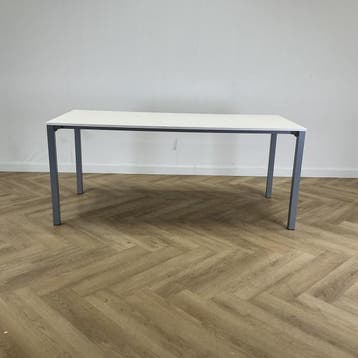 Eromes kantinetafel 180x80 cm, wit - grijs, Bureau