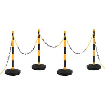 vidaXL Kettingpalenset met kunststof ketting 10 m, Verzenden