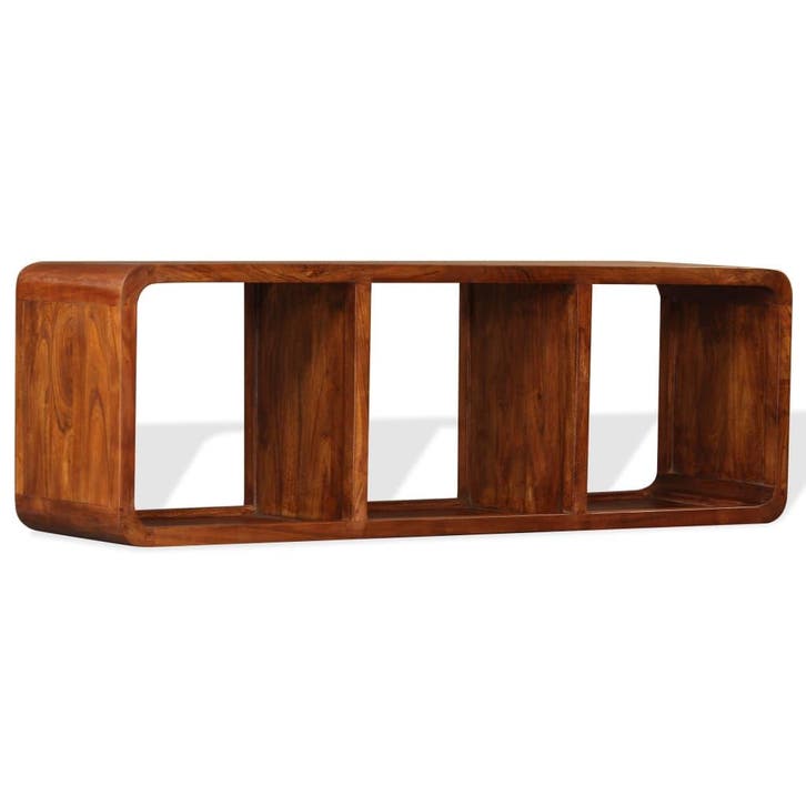 vidaXL Tv-meubel 120x30x40 cm massief hout met, Huis en Inrichting, Kasten |Televisiemeubels, Nieuw, Verzenden