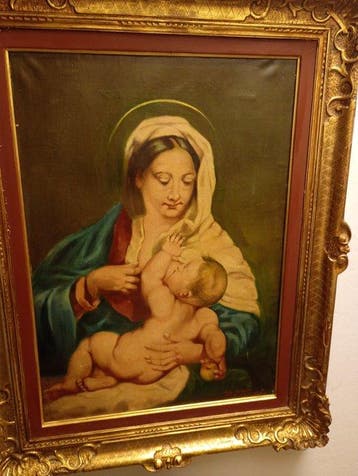 Escuela Italiana, S.XX, Seguidor de Correggio - Virgen de la