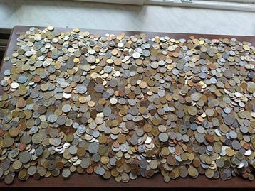 Monde. Massive lot of approx +- 20 kilogram world coins!, Postzegels en Munten