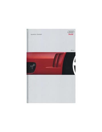 2000 AUDI RS4 QUATTRO HARDCOVER BROCHURE ENGELS