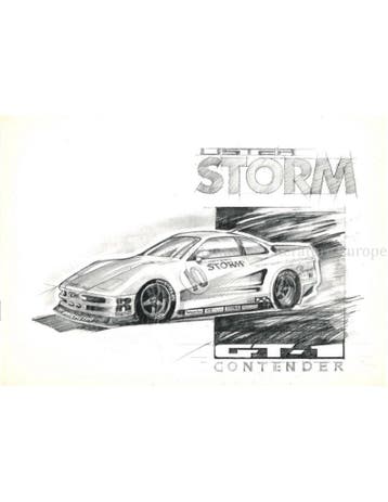 1995 LISTER STORM GT-1 CONTENDER BROCHURE ENGELS, Nieuw