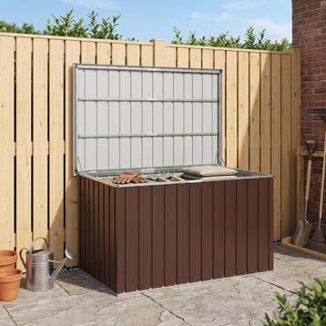 vidaXL Tuinbox 149x99x93 cm bruin, Tuin en Terras, Bergingen en Tuinkasten, Verzenden, Nieuw