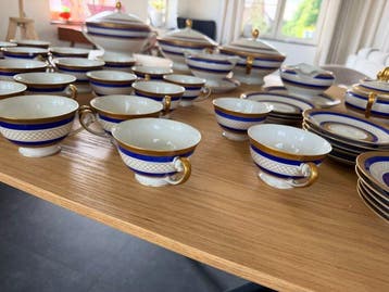 Tafelservies (90) - Porselein, Goud - PT Bavaria