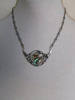 Zilver, Abalone parelmoer - Halsketting - Art Nouveau-stijl