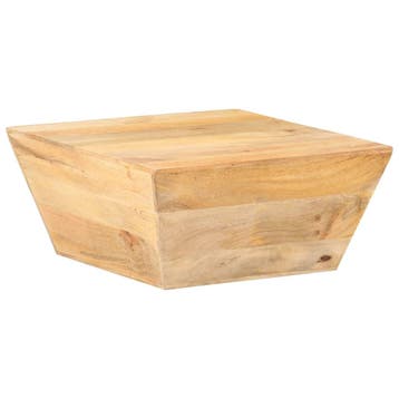 vidaXL Salontafel V-vormig 66x66x30 cm massief mangohout, Huis en Inrichting, Verzenden, Nieuw