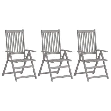 Tuinstoelen 3st: 47% korting! Retour deal., Verzenden, Zo goed als nieuw, Hout, Verstelbaar