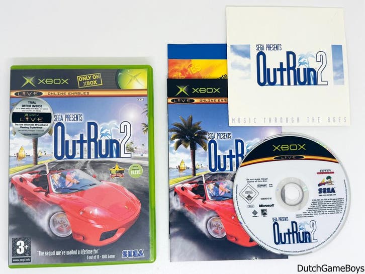 Xbox Classic - OutRun 2 + OutRun 2 Music Cd - English, Games en Spelcomputers, Games | Xbox Original, Gebruikt, Verzenden