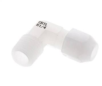 4x6mm & R1/4 PVDF Raccord coudé pour tuyau avec filetage, Verzenden, Nieuw