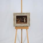 Willem Hendrik van der Nat (1864–1929) - Boeren aan tafel, Antiek en Kunst