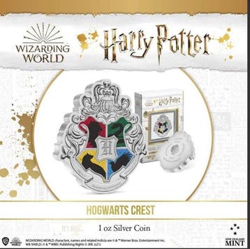 Niue. 2 Dollars 2021, Harry Potter, 1 Oz (Zonder