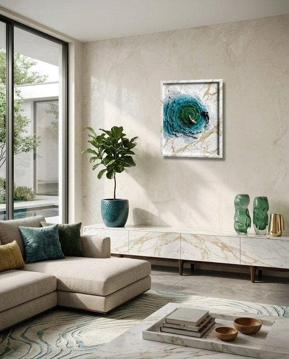 Makayhos - [Canvas] Koi Vortex – Layered Tranquility, Antiquités & Art, Art | Objets design