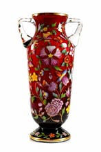 Egermann, 38 cm - Vaas - Kristal - Unieke Kristall Vaas