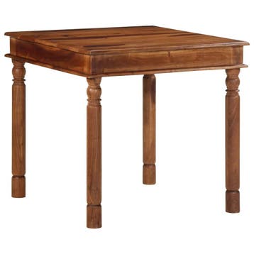 vidaXL Eettafel 80x80x77 cm massief acaciahout, Huis en Inrichting, Tafels | Eettafels, Verzenden, Nieuw