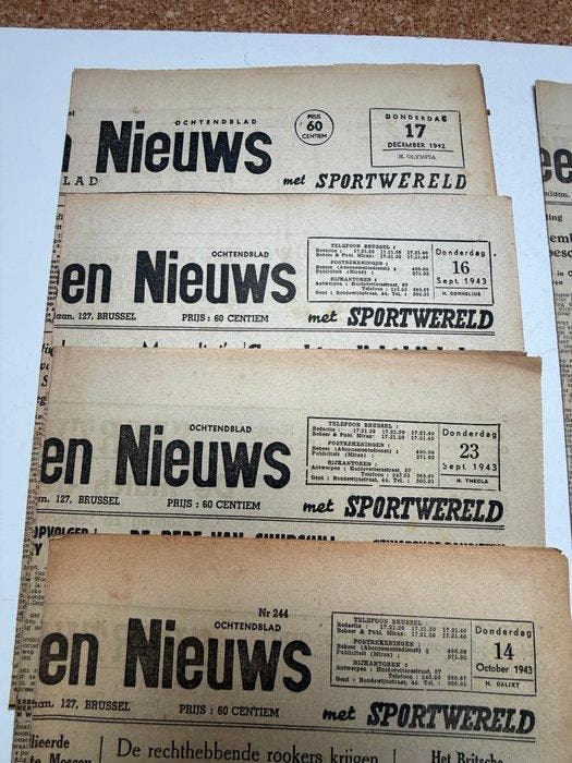 Het Algemeen Nieuws - Ensemble de fascicules 1940-1944-Quick, Livres, BD