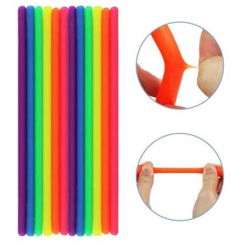 6-Pack Noodle Strings - Rekbaar Fidget Anti Stress Pop It, Verzenden, Nieuw