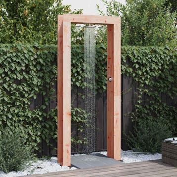 vidaXL Buitendouche 226 cm Massief Douglas Hout en RVS, Verzenden, Nieuw