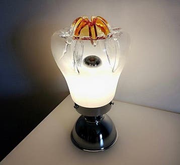 Lampe de table - Design de lère spatiale 1960 - Verre de, Antiek en Kunst