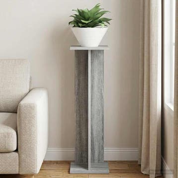 vidaXL Plantenstand Grijs Sonoma 25 x 25,5 x 80,5 cm Bewerkt, Tuin en Terras, Verzenden, Nieuw